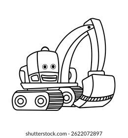 Excavator as heavy equipment in project work