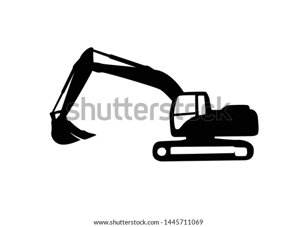 Excavator Heavy Equipment Template Vector Construction Stock Vector ...