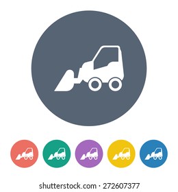 Excavator icon. 