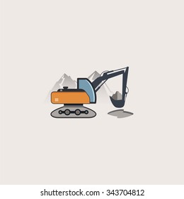 Excavator icon 