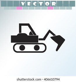 Excavator icon.