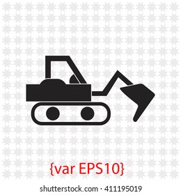 Excavator icon.