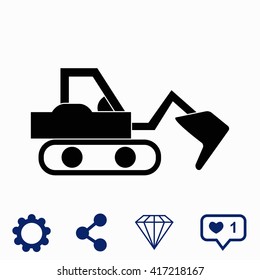 Excavator icon.