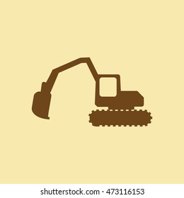 Excavator Icon.