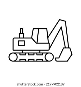 3,241 Excavator line art Images, Stock Photos & Vectors | Shutterstock