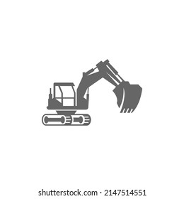 Excavator icon design illustration template vector