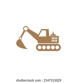 Excavator icon design illustration template vector