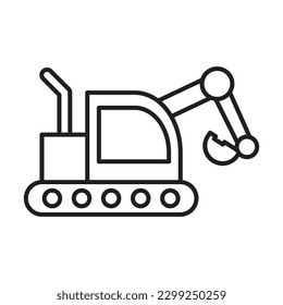 Excavator Icon Design For Personl And Commercial Use