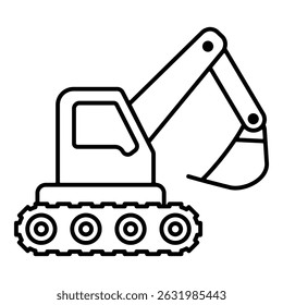 excavator icon element for design