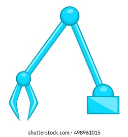 Excavator icon. Flat illustration of excavator vector icon for web