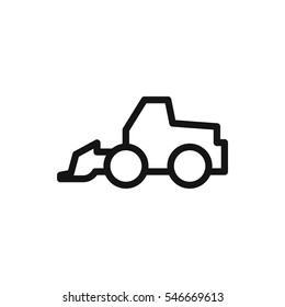 excavator icon illustration isolated vector sign symbol