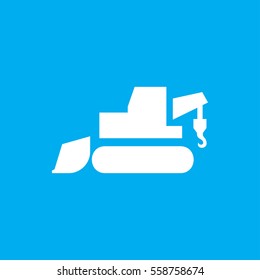 excavator icon illustration isolated vector sign symbol