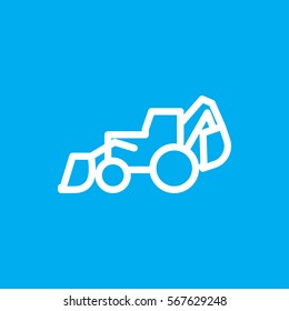excavator icon illustration isolated vector sign symbol