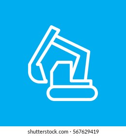 excavator icon illustration isolated vector sign symbol