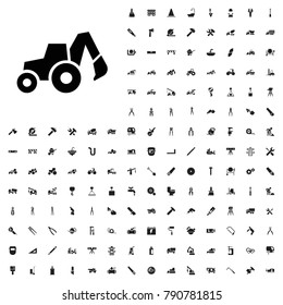 Excavator icon illustration isolated vector sign symbol. editable construction icons vector set.