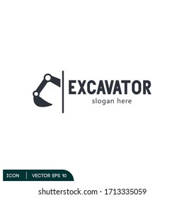 excavator icon illustration vector eps 10