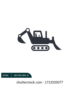 excavator icon illustration vector eps 10