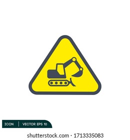 excavator icon illustration vector eps 10