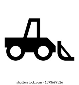 excavator icon isolated sign symbol vector illustration - high quality black style vector icons
