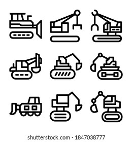 excavator icon or logo isolated sign symbol vector illustration - Collection of high quality black style vector icons
