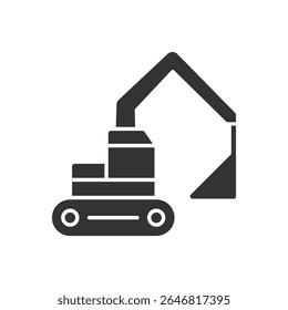 Excavator Icon Sign Symbol Vector