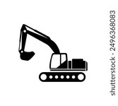 Excavator icon. Trendy flat vector Excavator icon on white background from Construction collection, vector illustration can be use for web and mobile
