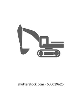 Excavator icon vector