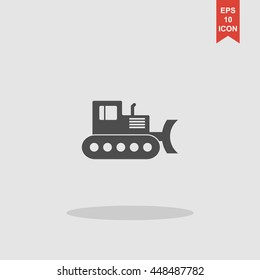 Excavator icon. Vector concept illustration for design.