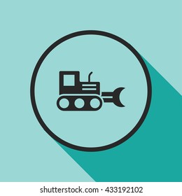 excavator icon. excavator vector illustration 
