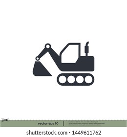 excavator icon vector illustration design element