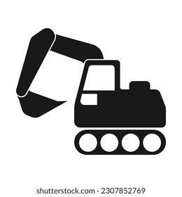 excavator icon vector illustration design
