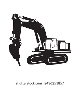 Excavator icon vector illustration simple design