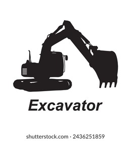 Excavator icon vector illustration simple design