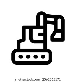 excavator icon. vector line icon for your website, mobile, presentation, and logo design.