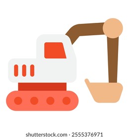 Excavator icon for web, app, infographic, etc