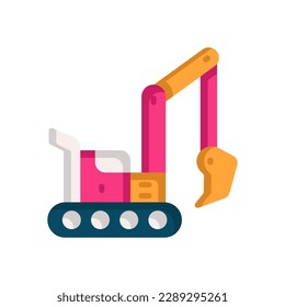 excavator icon for your website, mobile, presentation, and logo design.