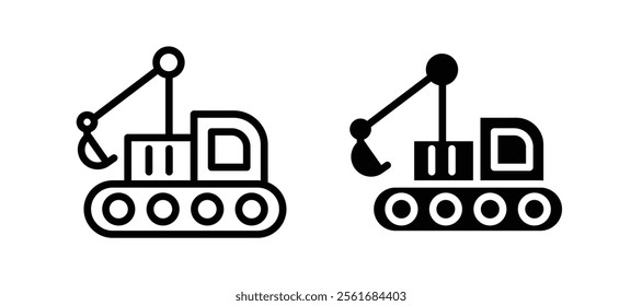 Excavator icons for web ui designs