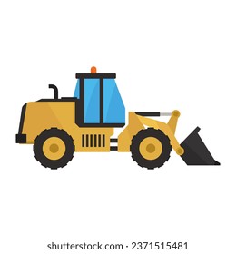 Bagger auf Vektorhintergrund