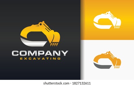 the excavator letter C logo