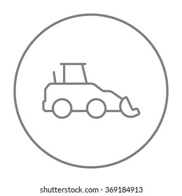 Excavator line icon.