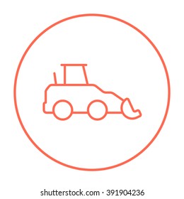 Excavator line icon.