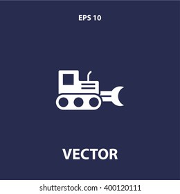 excavator, loader icon. vector eps10 icon
