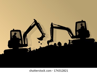 工事現場 ユンボ のイラスト素材 画像 ベクター画像 Shutterstock