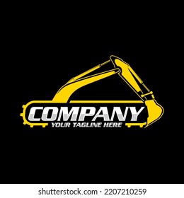 excavator logo, bucket logo heavy, equipment vehicle 