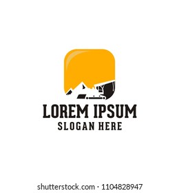 excavator logo design