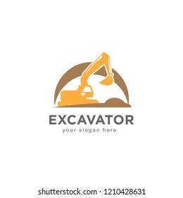 excavator logo design