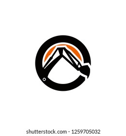 excavator logo design