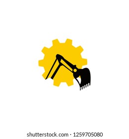 excavator logo design