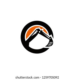 excavator logo design