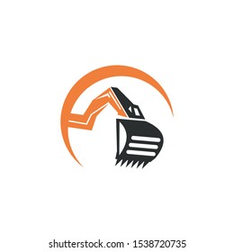excavator logo design inspiration eps 10